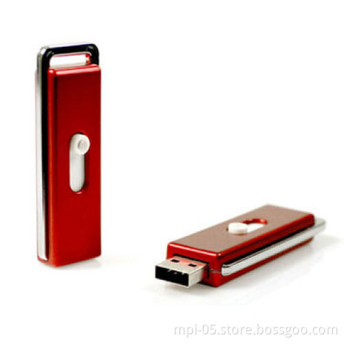 Colorful USB flash drive with push button